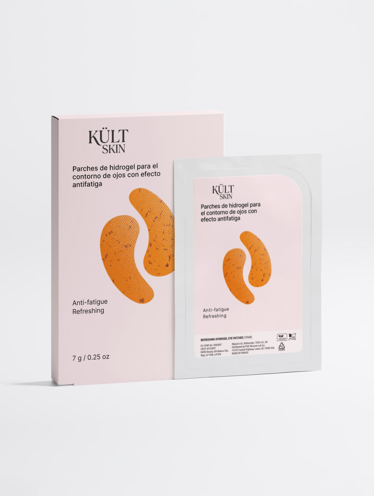 Parches de hidrogel para el contorno de ojos con efecto antifatiga  | 7 Pares