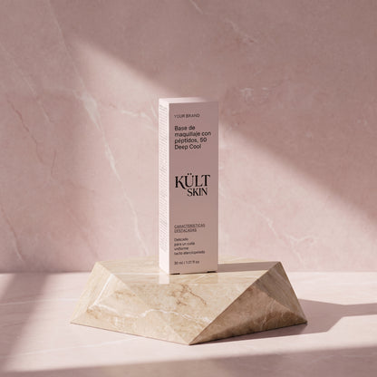 Base de Maquillaje Híbrida con Péptidos – Tono 50 Deep Cool
